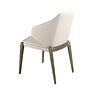 Cream leatherette chair 6