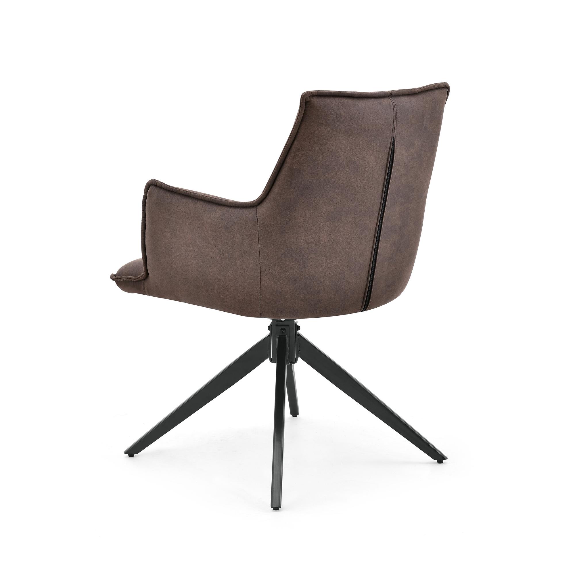 Tavaro Dining Chair Fabric Brown 8