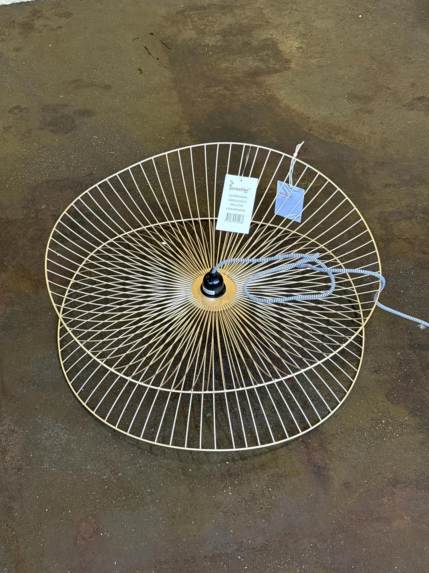 Libellule Hängelampe Metal Gold Ø 56cm 4