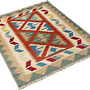 Kilim Gashgai Teppich Wolle Mehrfarbig 2