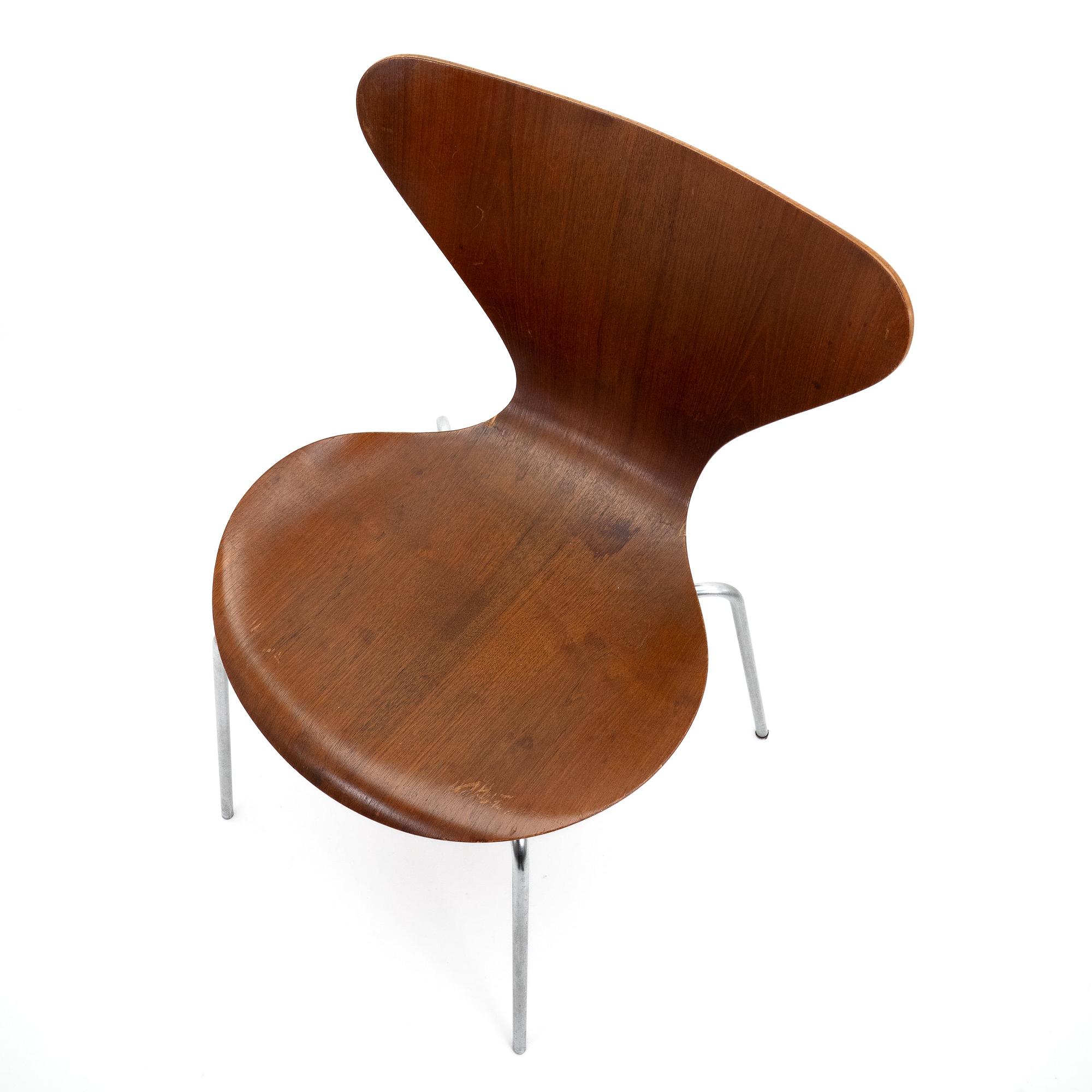 Series 7 Chair Chrome Teakwood by Fritz Hansen 4