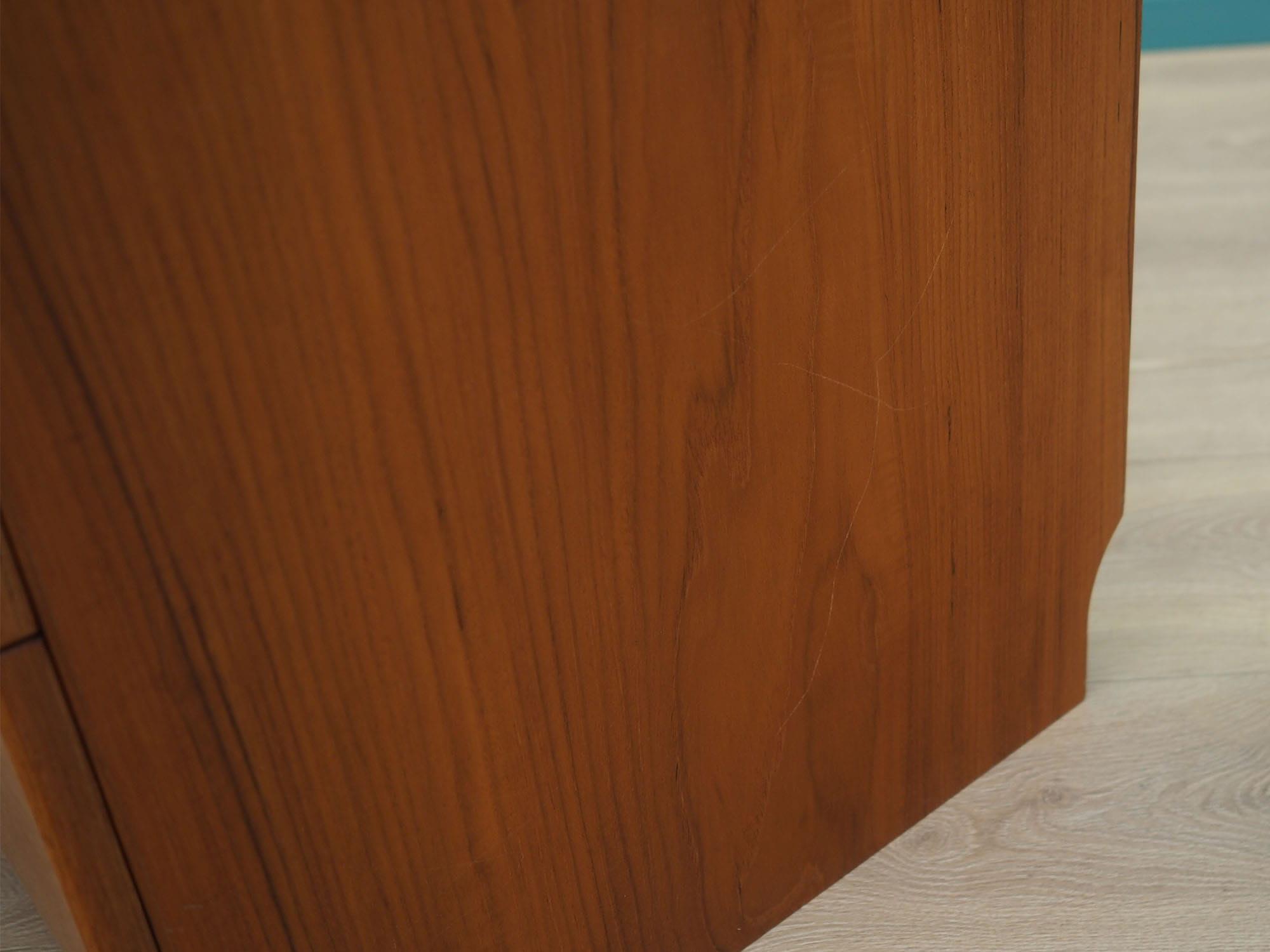 Vintage Kommode Teakholz Braun 1990er Jahre 11
