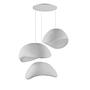 3-Flammig Wabi Sabi Stonefades Pendelleuchte Weiß 6