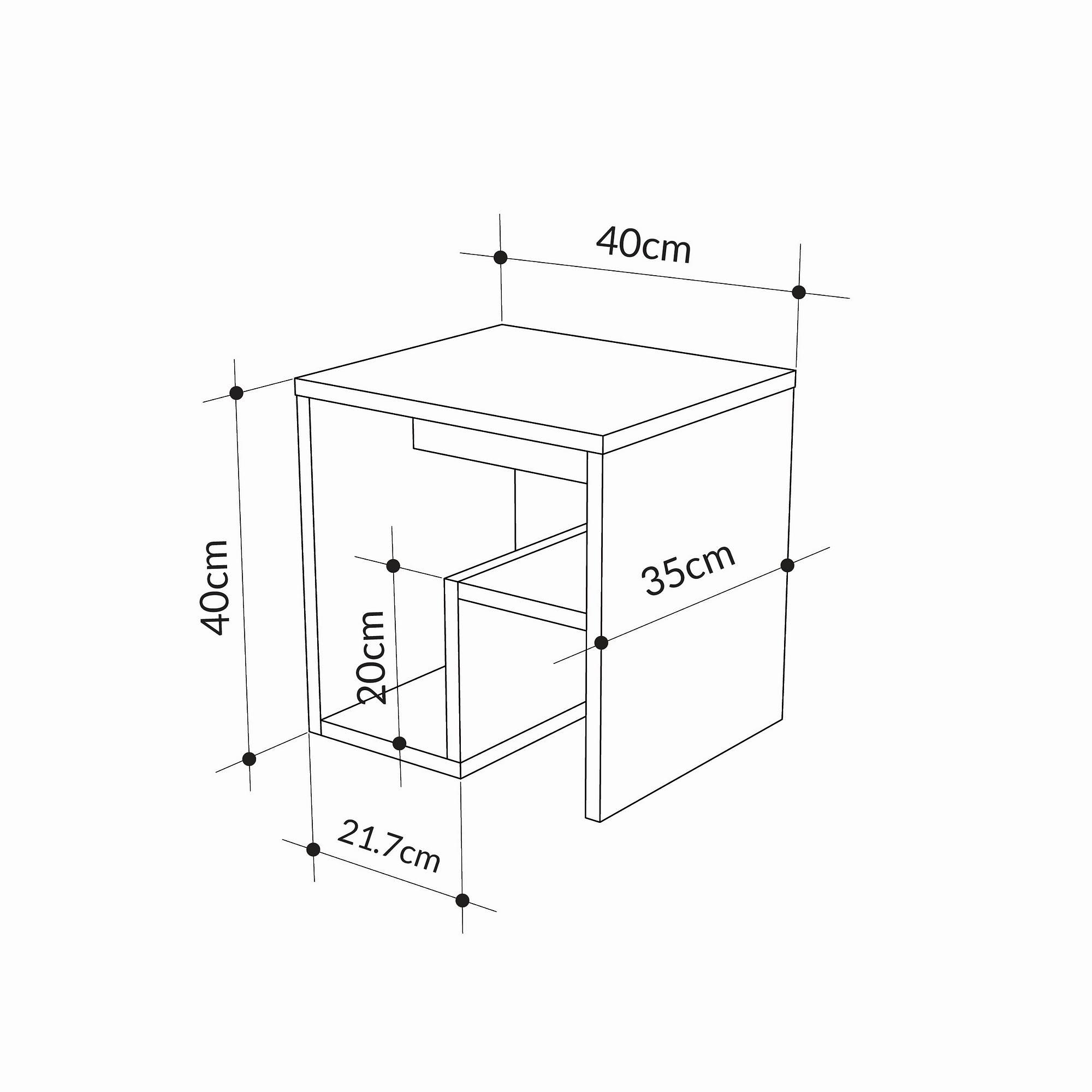 Tavolino Bon effetto rovere zaffiro 4