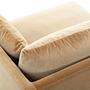Vincent 1-Sitzer Modul Rechts Velour Matt Beige 3