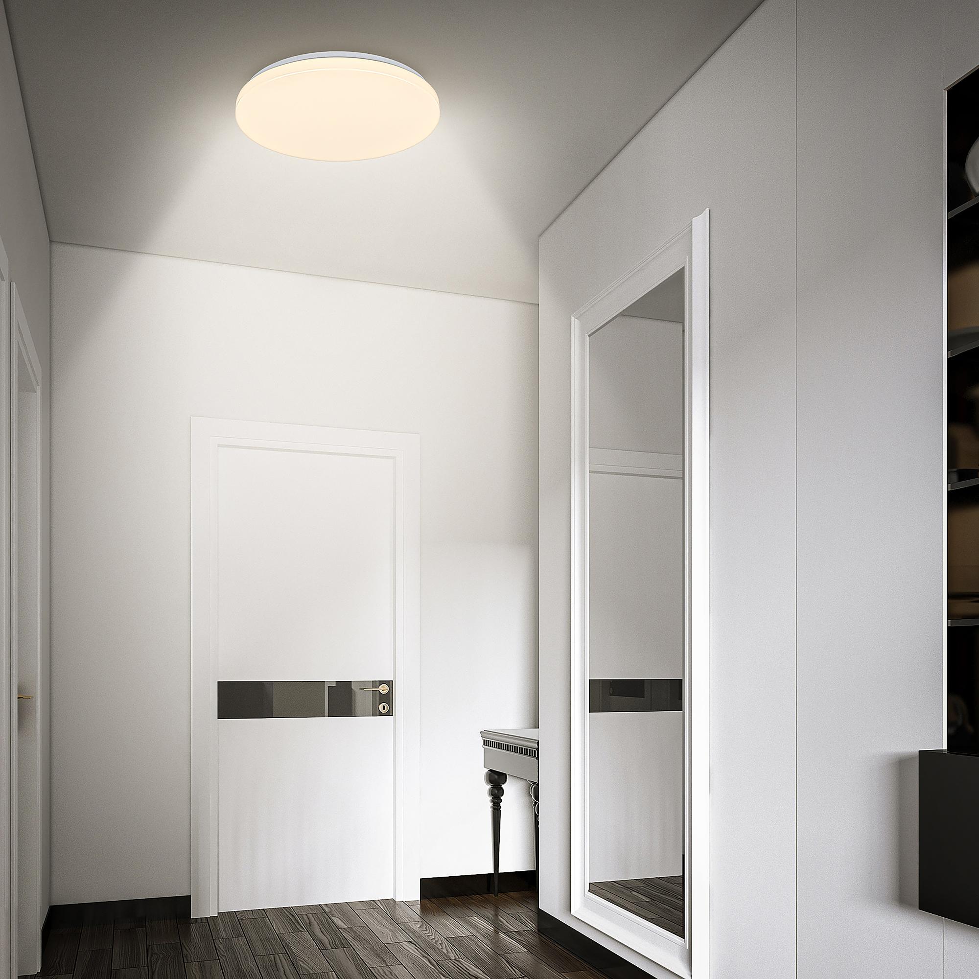 LED Deckenleuchte Walk Weiß Ø 27cm 3