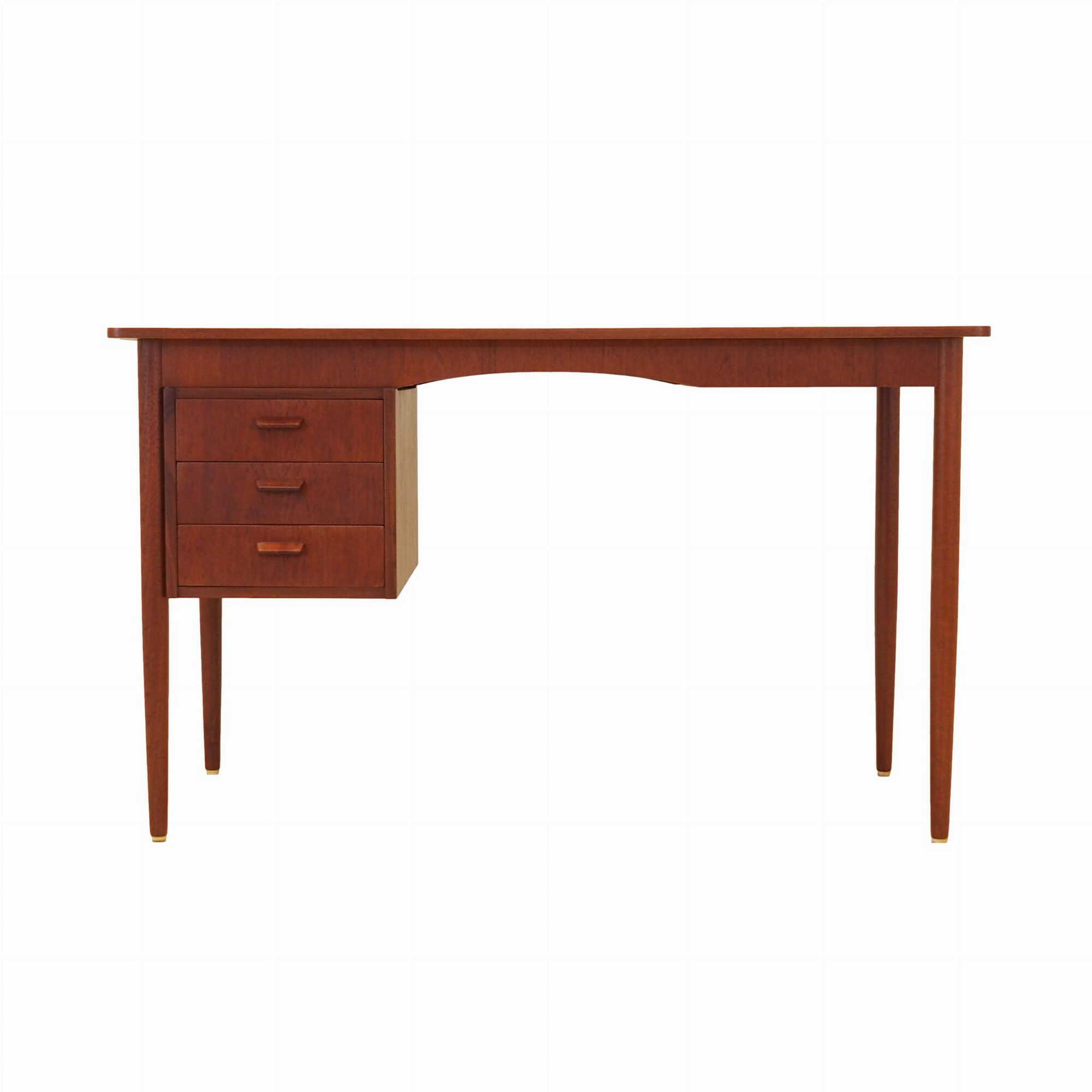 Schreibtisch Holz Braun 1970er Jahre  0