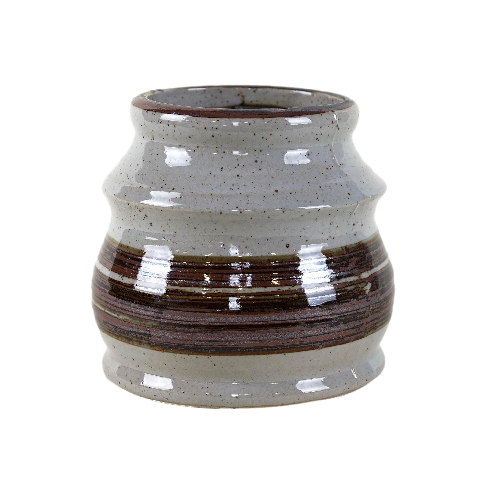 Ceramic Vase Grey 1960s 0
