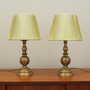 2x Vintage Metal Textile Gold 1970s 1