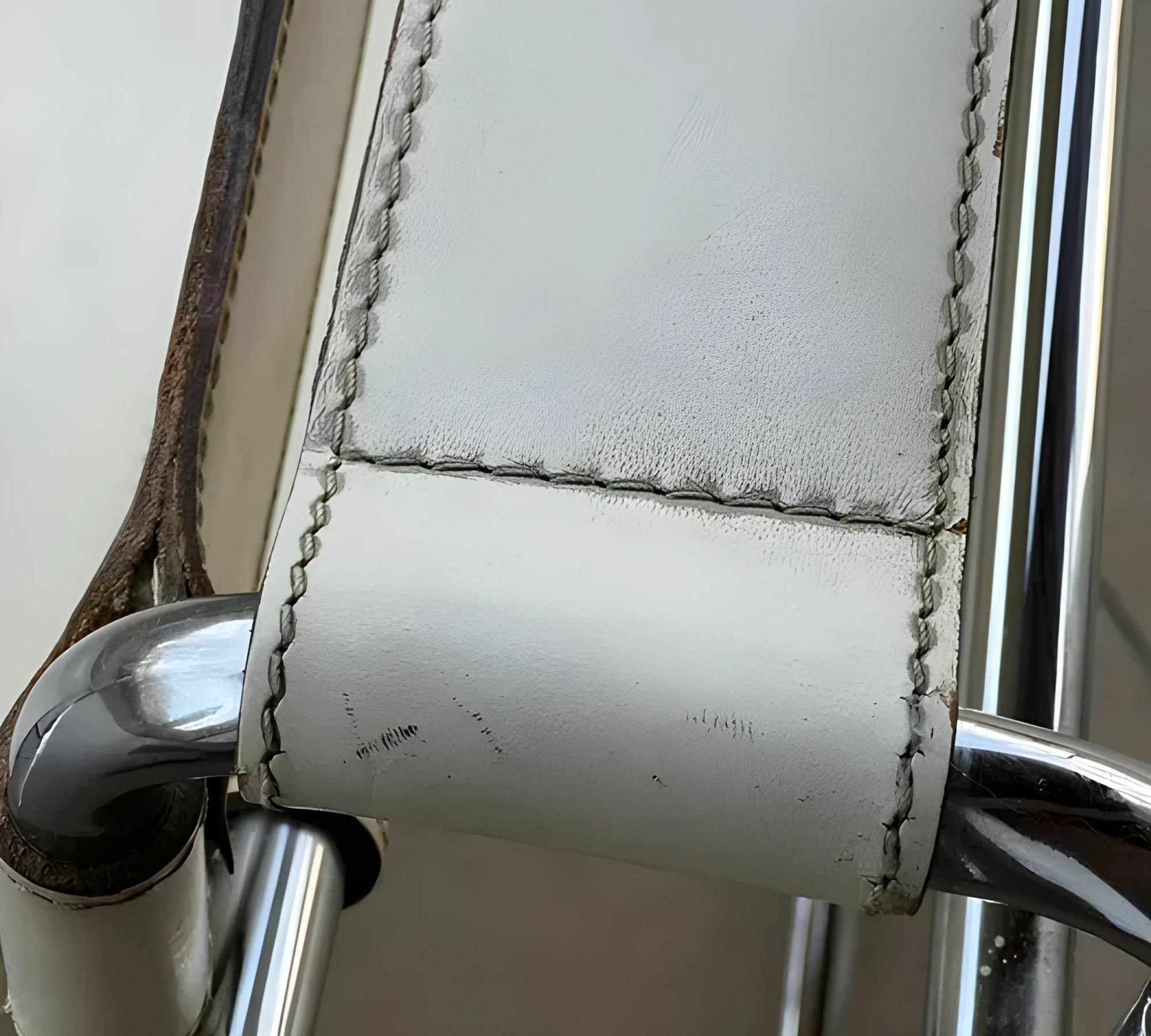 Vintage Marcel Breuer Wassily Chair Weiß 1960er Jahre 4