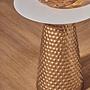 Amira Side Table Iron Gold White 41cm 4