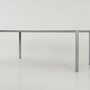 Vintage Table Aluminum Grey 1980s 1