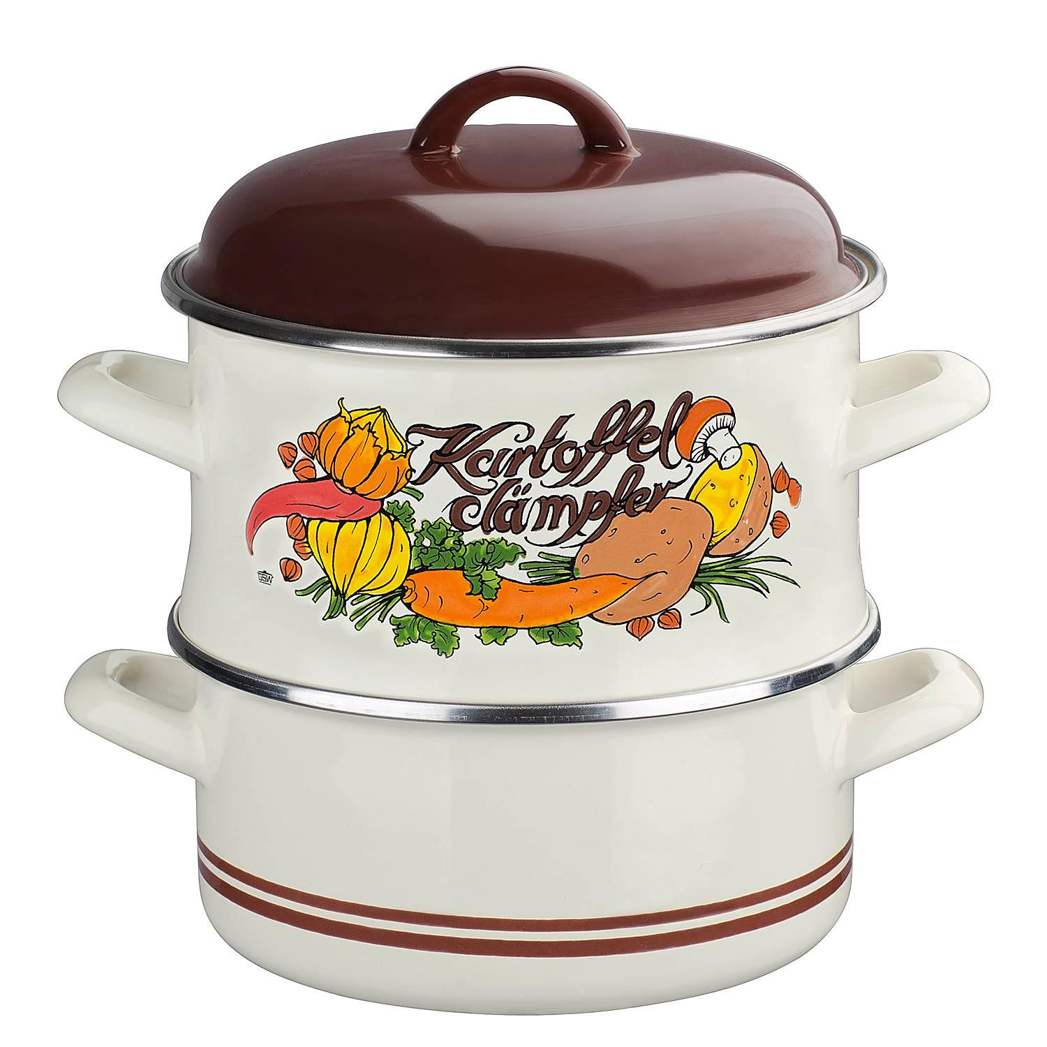 Horum Steamer Pot 2-piece Steel Multicolored 0