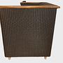 2x Sessel & Beistelltisch Rattan Schwarz 1