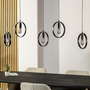 Pendant light 5-light Metal Black 0