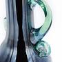 Vintage Jugendstil Henkelvase Abrissglas 1