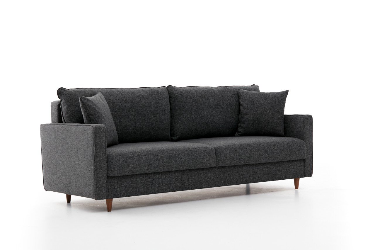 Sofa 3-Sitzer Textil Anthrazit 3