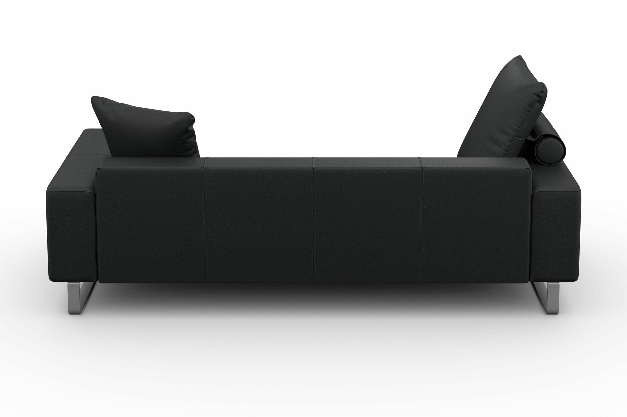 Groove Sofa 3-Sitzer Leder Schwarz 3