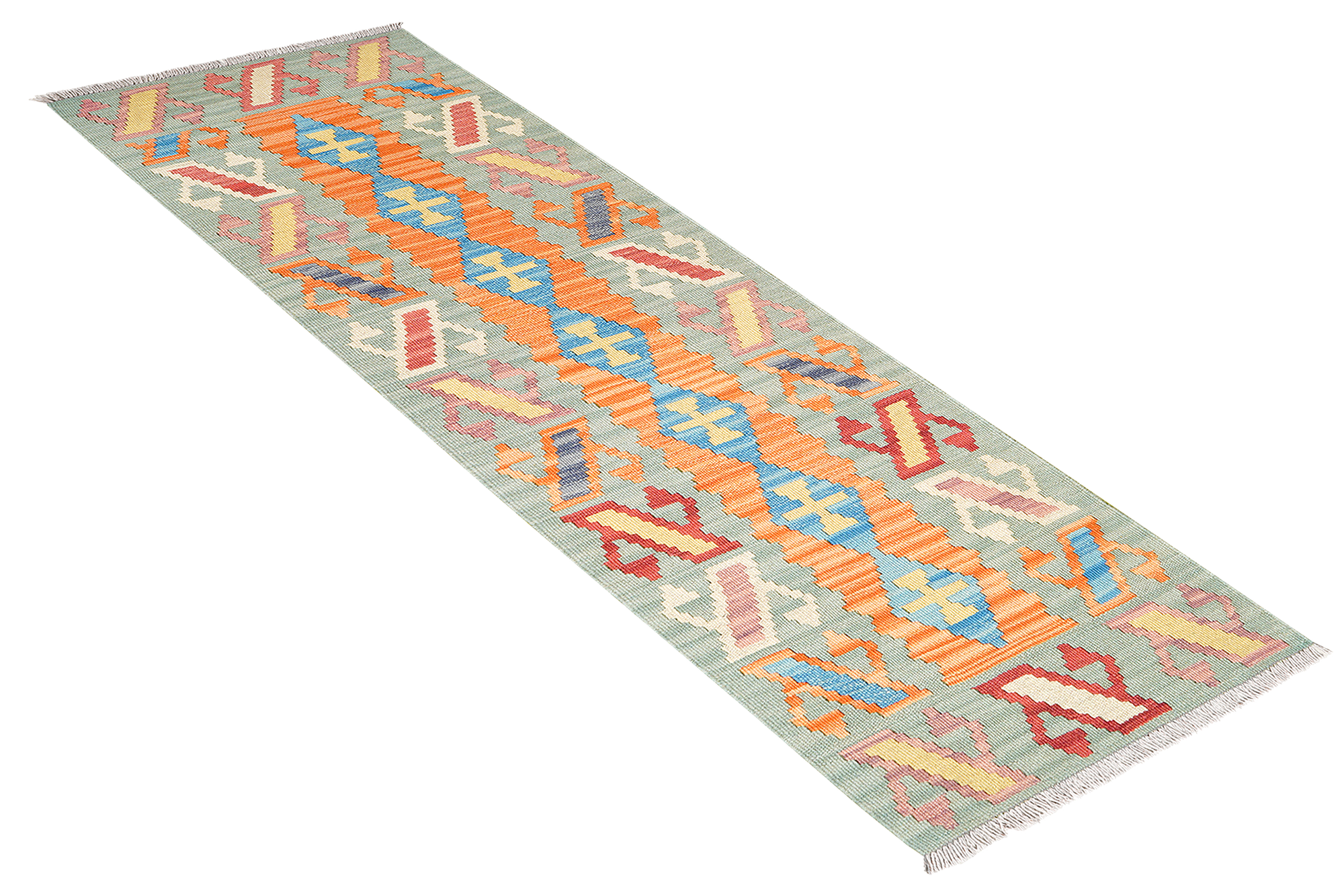 Kelim Gashgai Carpet Wool Red 2