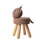 Yogui Kinderhocker Baumwolle Holz Braun 2