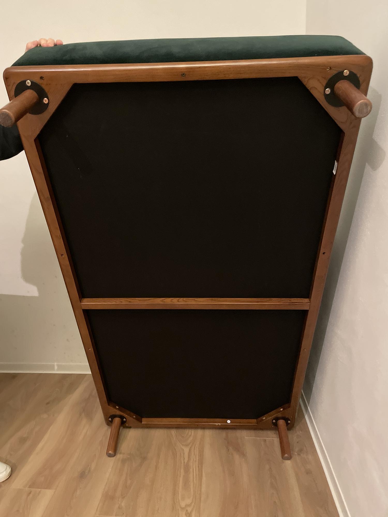 Sofa 3-Sitzer Récamiere Rechts Samt Grün 8