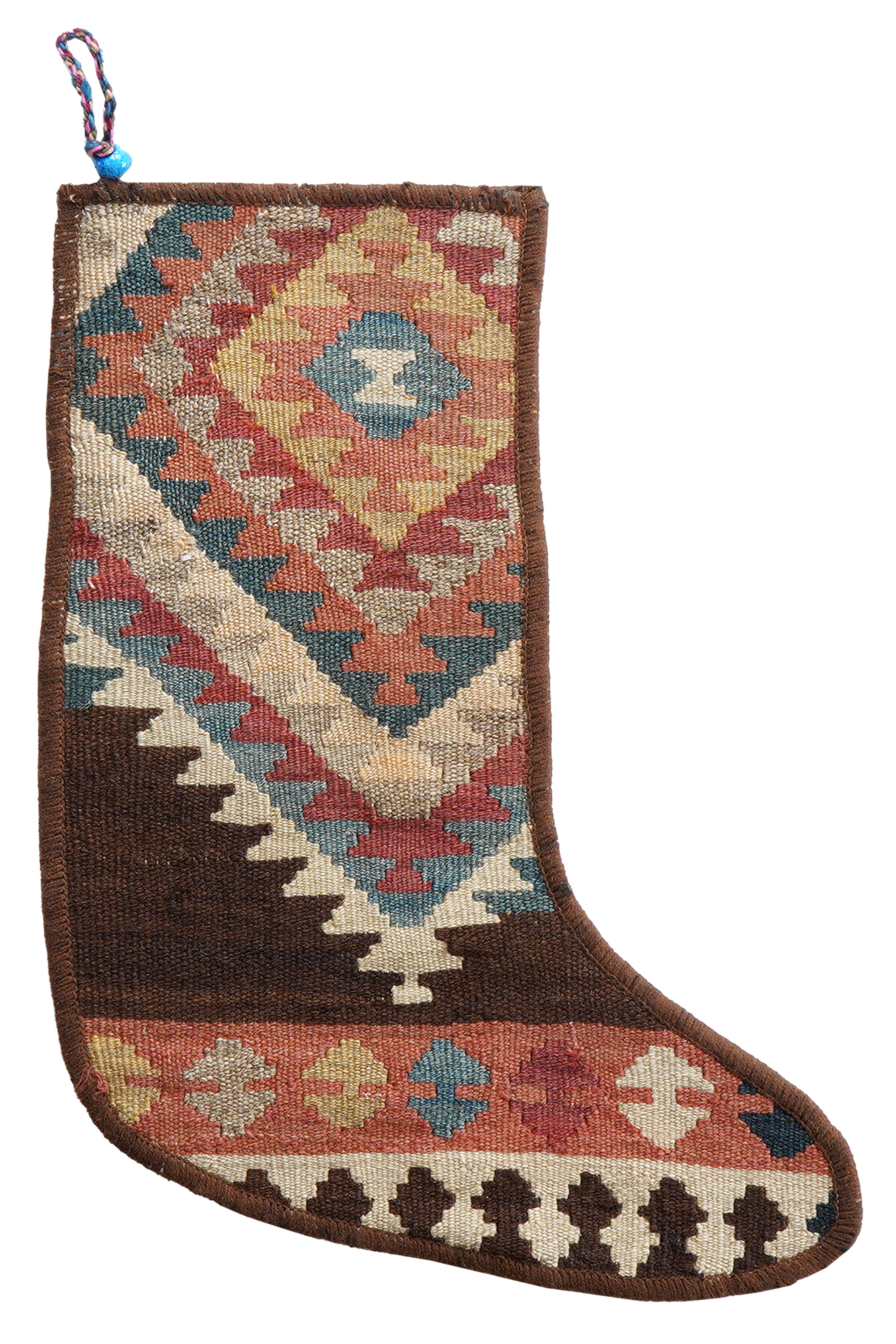 Christmas stocking wool multicolored 41x56cm 0