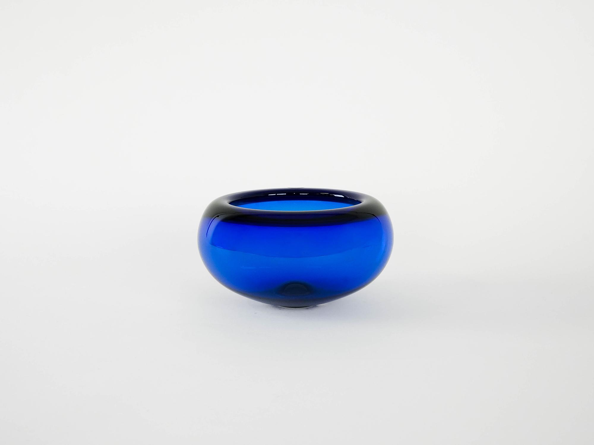 Blue cobalt bowl 1960s 2