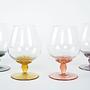 Cognac glasses set Multicolored 1970s 3