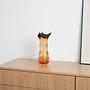 Vaso in vetro di Murano trasparente anni '60 1