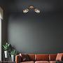 Ceiling lamp Aluminium Oak 2