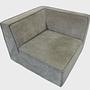 Dane 1-Sitzer Eckmodul Links Planet Grey Green 5