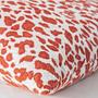 Leopard Pillowcase Jacquard Rust Brown 1