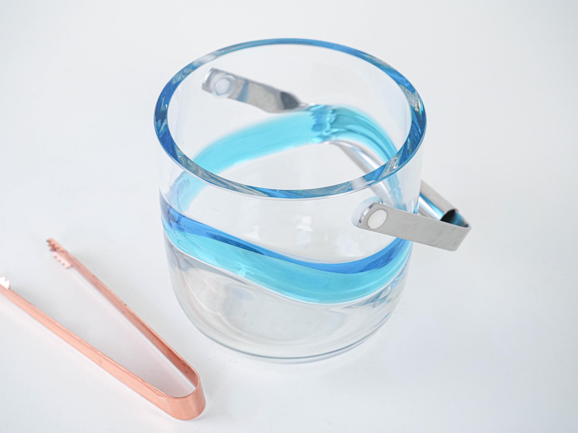 Eiswürfelbehälter aus Glas 1970er Jahre 4