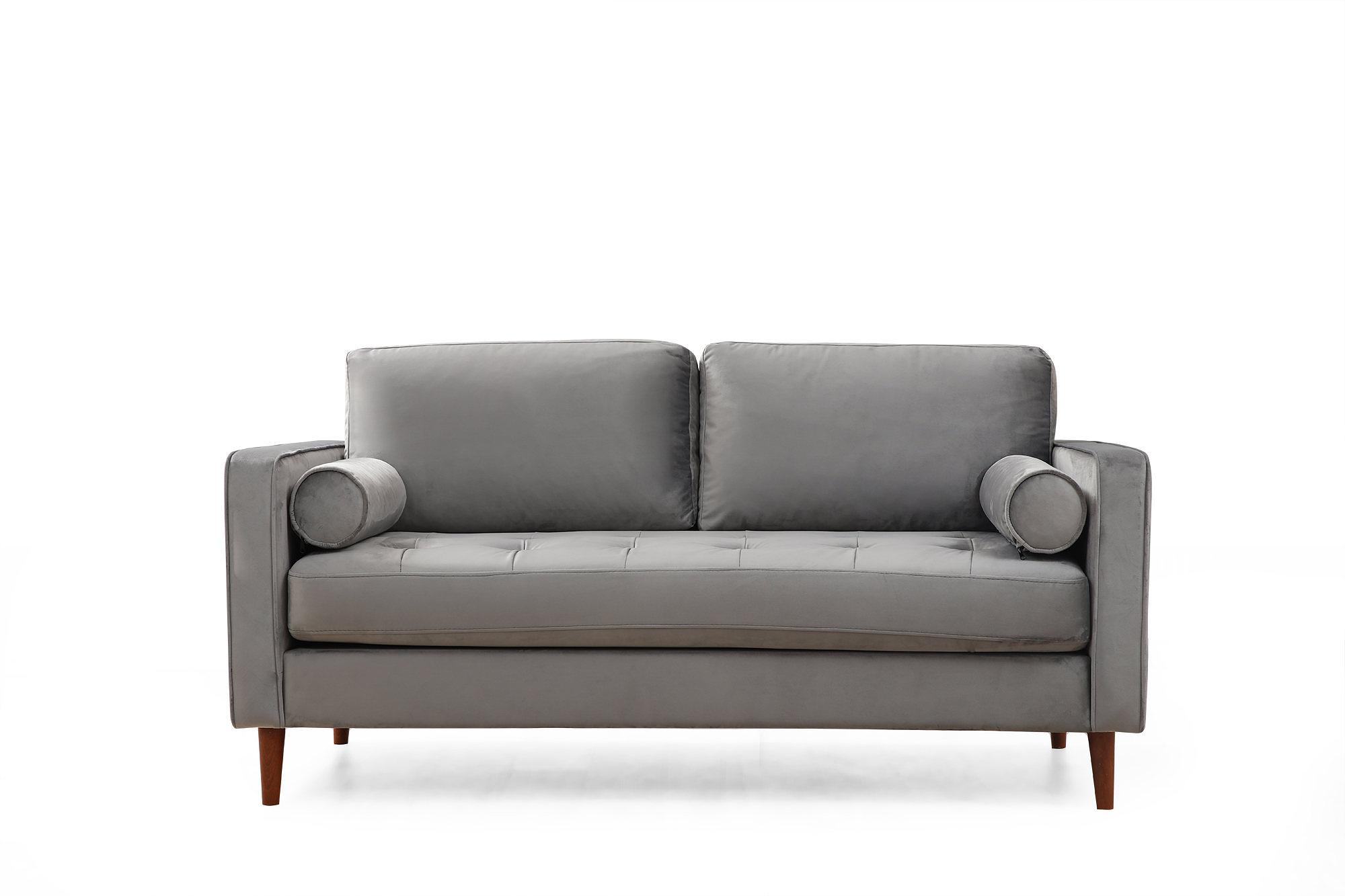Rome 2-seater sofa light grey 0
