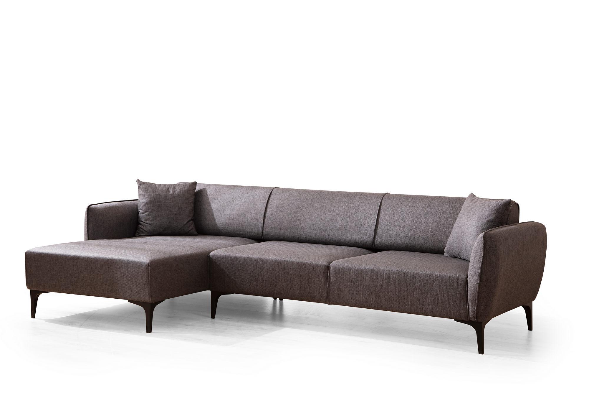 Belissimo Ecksofa Links Dunkelgrau 0