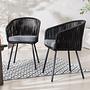 2x NOXI Garden Chair Black 0