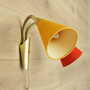 Vintage wall lamp metal textile multi-colored 1970s 5