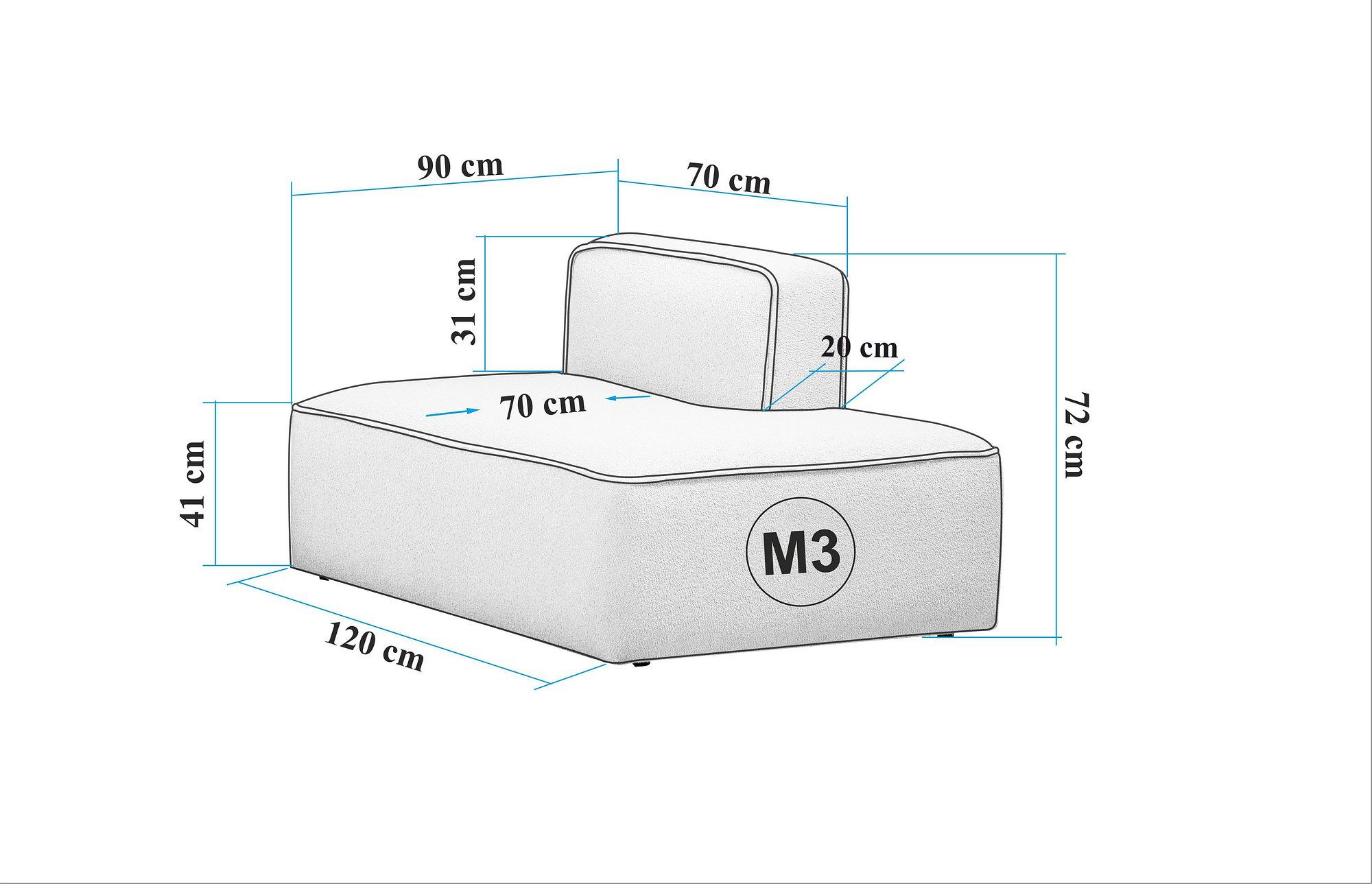 More M Sofa 1-Sitzer Creme 5