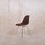 Eames Plastic side Chair DSX Vollpolster Braun 0