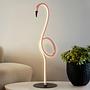 1-Light Flamingo Table Lamp Steel Plastic Pink 0