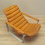 Lounge Chair Metal Leather Orange 1960s 9