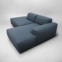 Pyllow Ecksofa Récamiere Rechts Blau 1