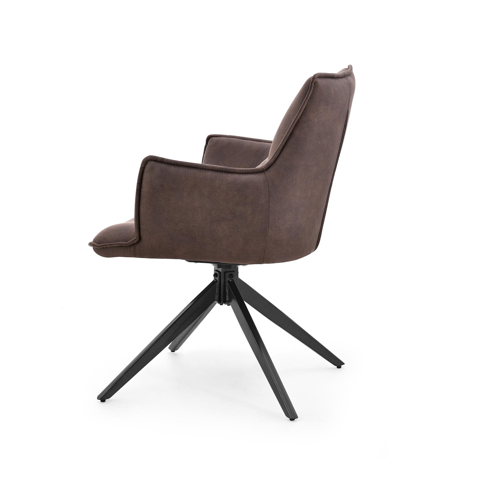 Tavaro Dining Chair Fabric Brown 9