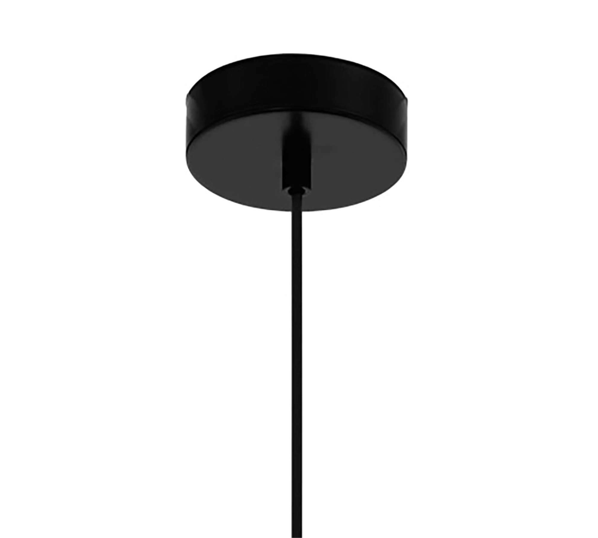 1-Flammige Pendelleuchte Stahl Schwarz 2