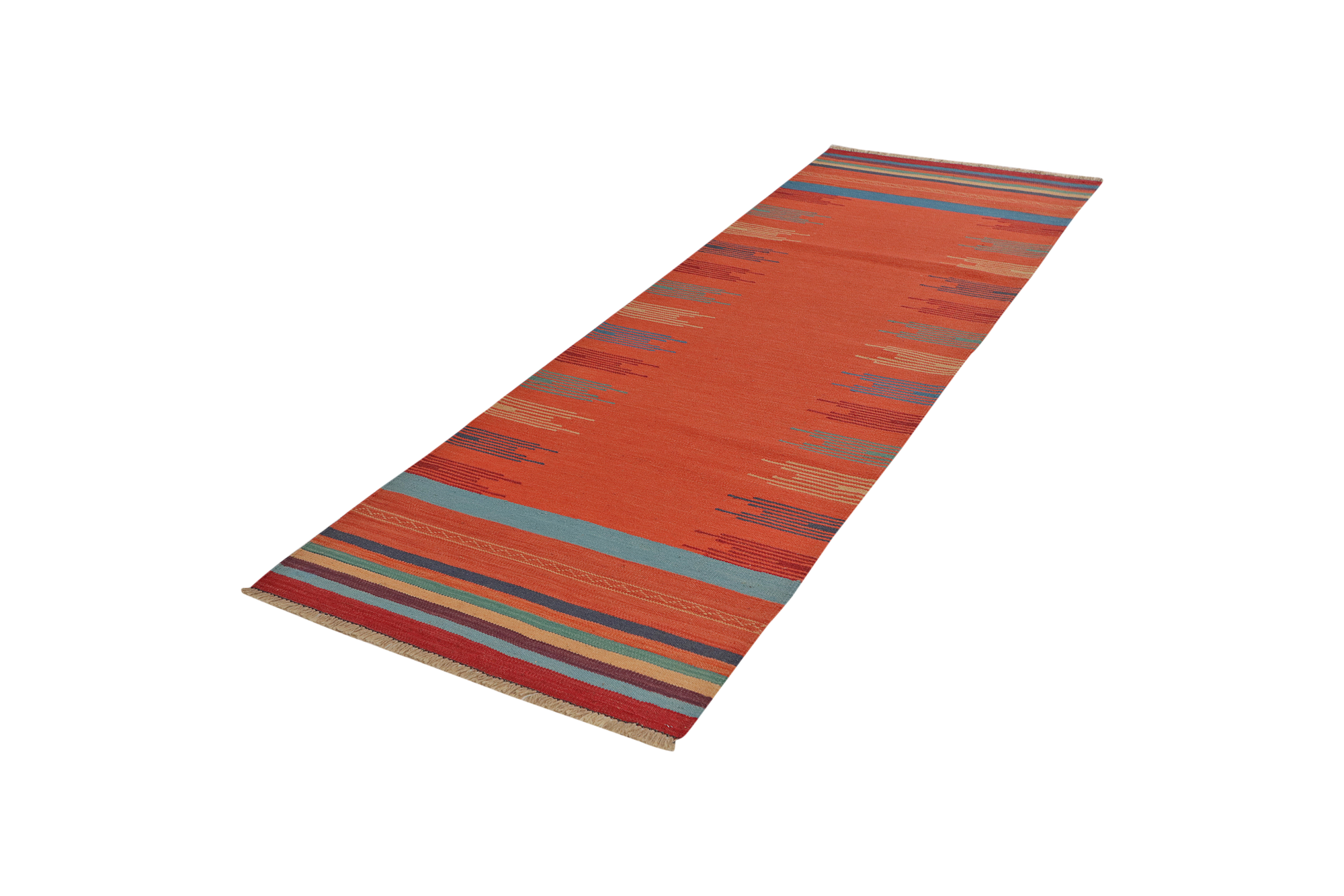 Kilim Gashgai Teppich Wolle Orange 3