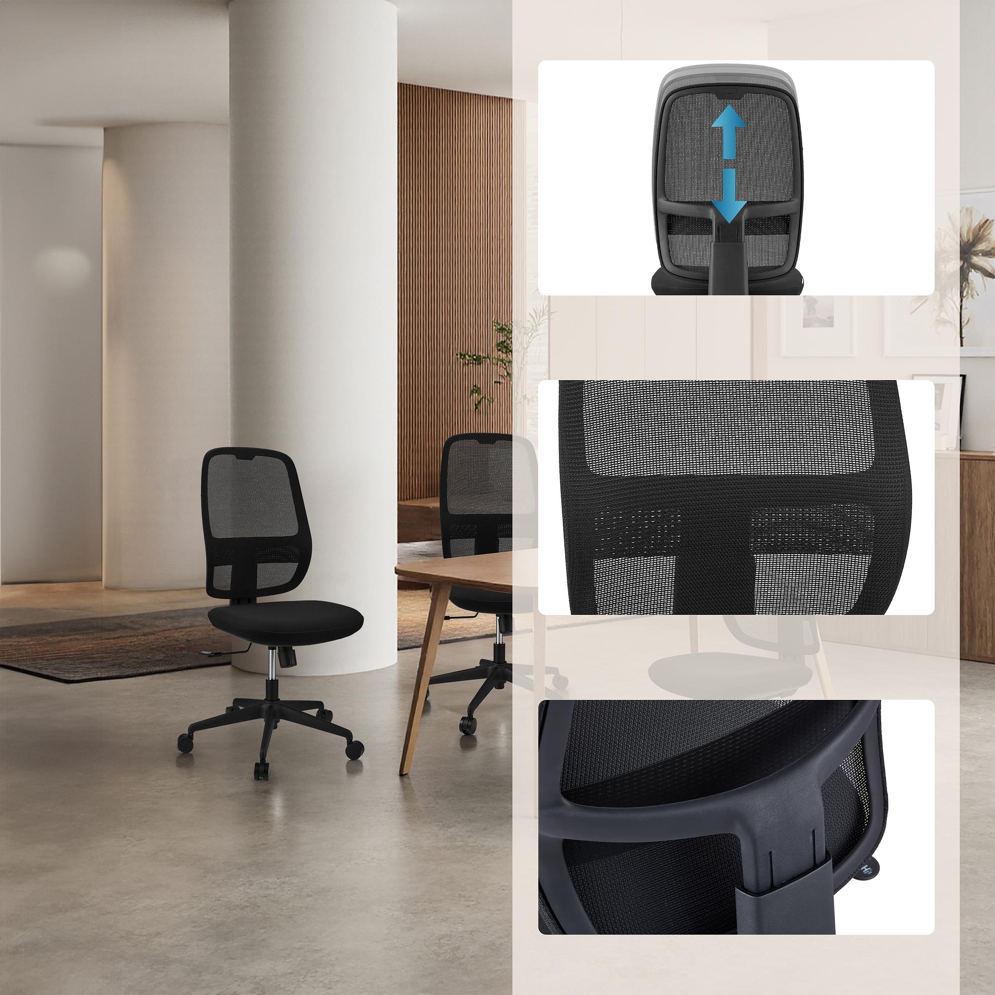 Minoro B Bürostuhl Netzstoff Schwarz 3