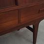 Highboard vintage in legno di teak marrone, anni '60 14