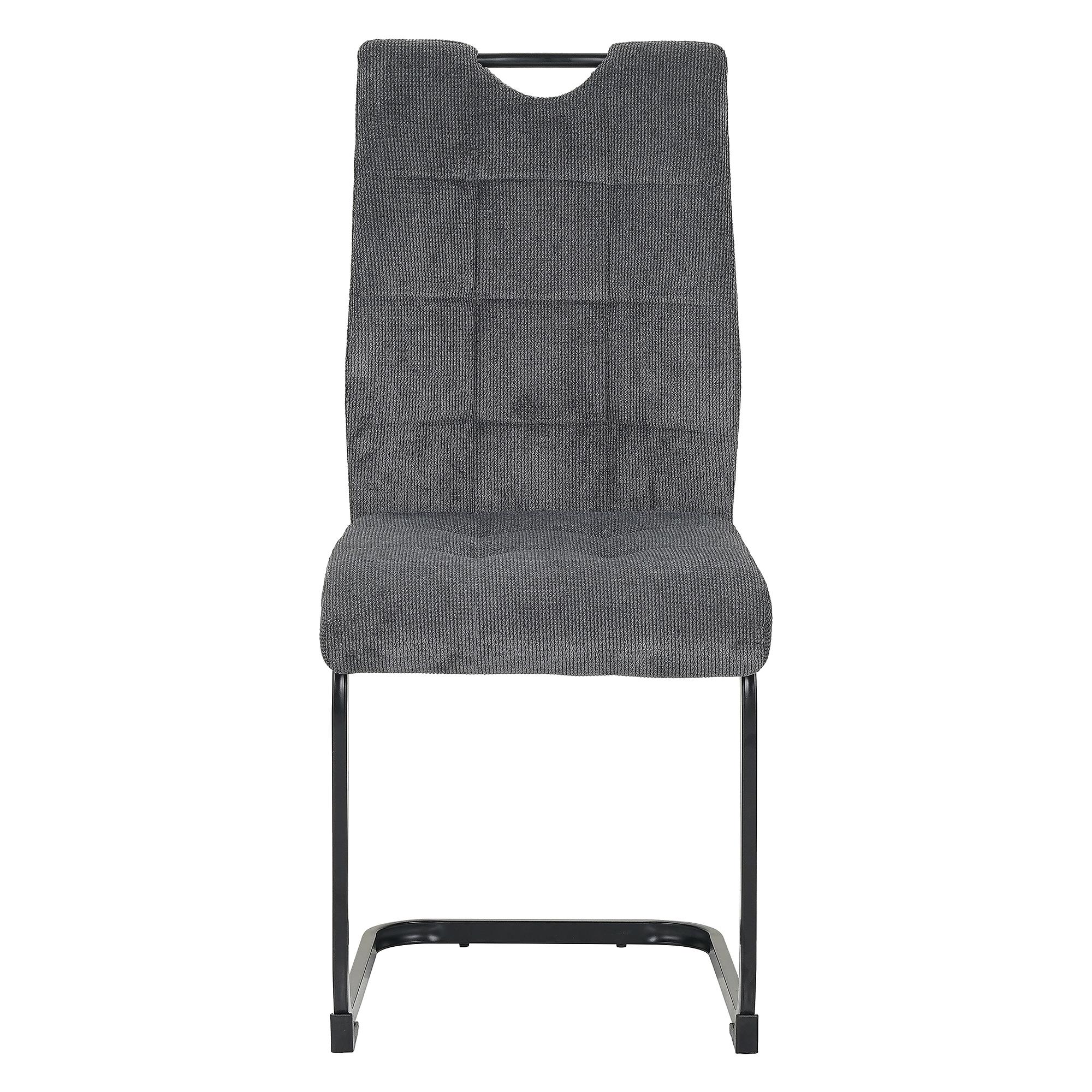 Konity Cantilever Chairs Set of 4 Grey 2