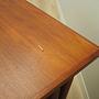 Desk Teak Wood Brown 1960s 10