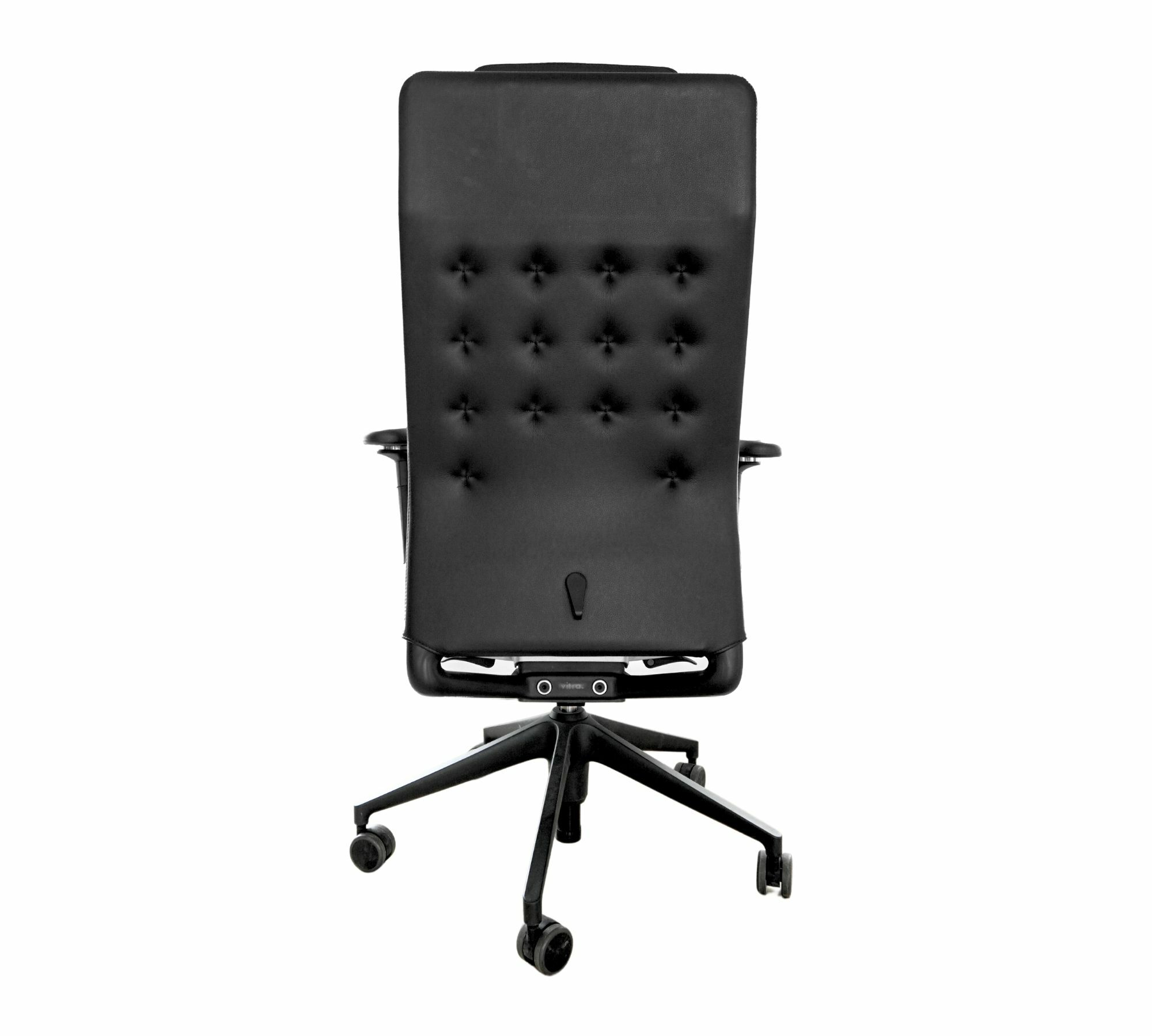 Vitra ID Trim L Bürostuhl Leder Schwarz Flowmotion 3